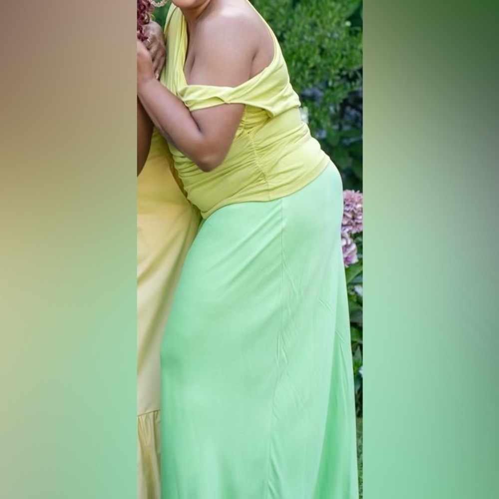 Anthropologie Tilda Maxi Slip Skirt Mint - Picture 9 of 9